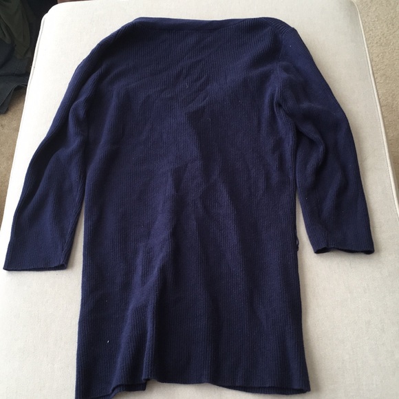 French connection blue 3/4 length cardigan - Picture 3 of 3